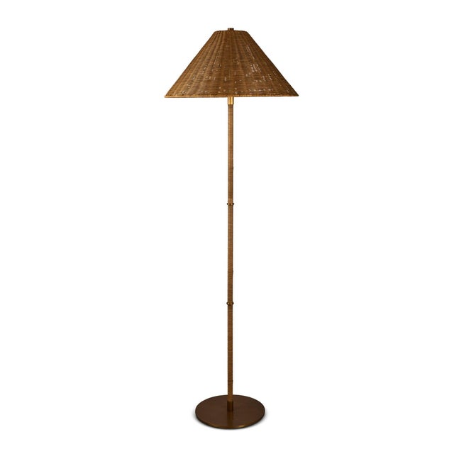 Port 68 Malibu Rattan Floor Lamp For Sale - Image 4 of 5