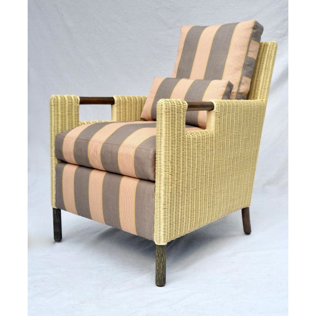 McGuire Thomas Pheasant for McGuire Organic Modern Club Chair & Ottoman For Sale - Image 4 of 11