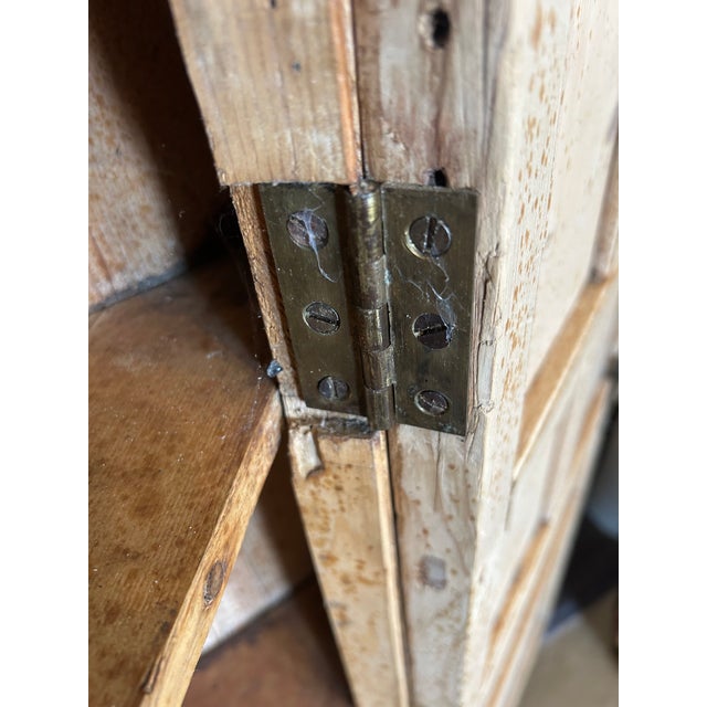 Antique Pine Hanging Corner Cabinet For Sale - Image 14 of 17