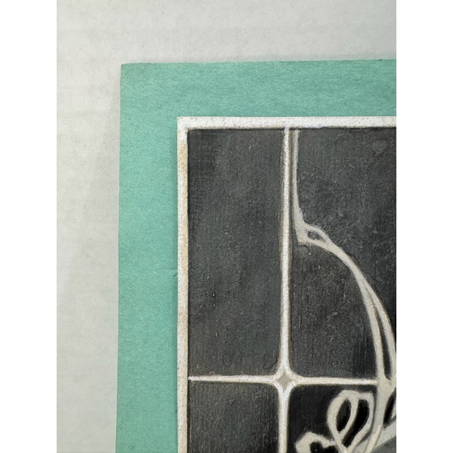 1940s Original Signed Graphite Illustration of Madonna and Child With Sanctuary Lamp, 11 × 8.5 In. For Sale - Image 4 of 6
