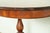 Wood Imperial Furniture Georgian Mahogany Pedestal Floral Painted Side Table or Tea Table, Circa 1940s For Sale - Image 7 of 12