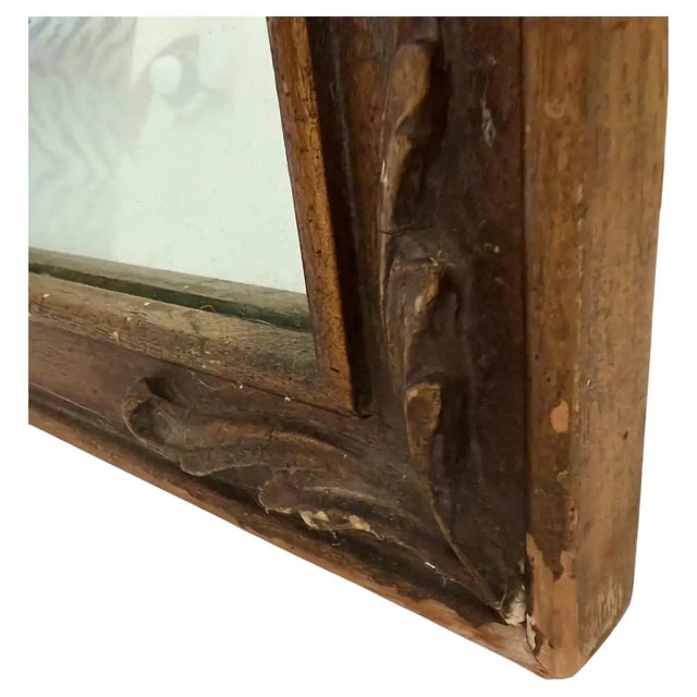 Neoclassical Tall Regency Gilt Wood Wall Pier Mirror With Draped Tassel Detail For Sale - Image 10 of 11