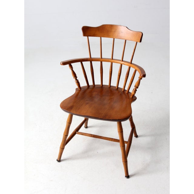 Mid 20th Century Mid Century Nichols & Stone Windsor Chair For Sale - Image 5 of 12