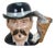 1980s American Royal Doulton Doc Holliday Wild West Gambler Toby Character Jug For Sale