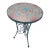 Late 20th Century Metal With Round Tile Top Side Table For Sale
