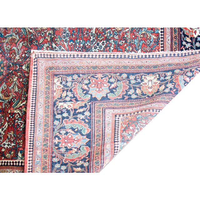 Persian Late 19th Century Persian Sarouk Farahan Rug For Sale - Image 3 of 14