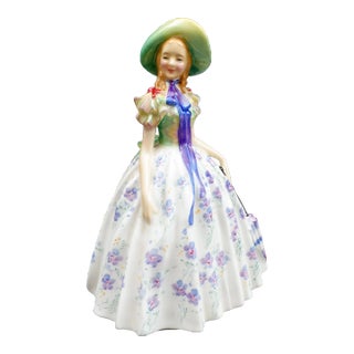 Mid 20th Century Royal Doulton England "Easter Day" Bone China Porcelain Figurine 842489 For Sale