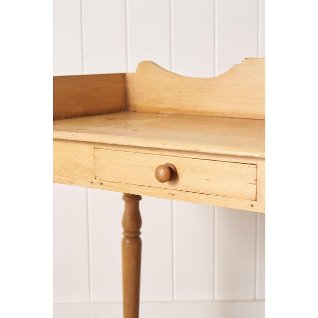 19th Century English Pine Wash Stand / Desk For Sale - Image 10 of 13