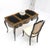 Chinoiserie Black Lacquer Gold Leather Bronze Burl Desk w/ Matching Chair MINT! table: 26x56x30 chair: 21 x19x42, seat: 18