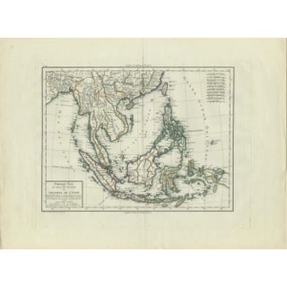 Tardieu Map of Southeast Asia, 1797 For Sale
