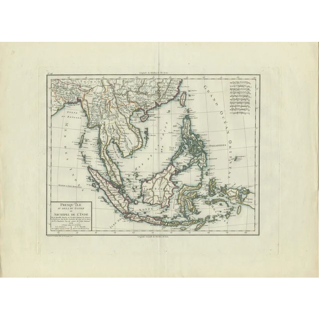 Tardieu Map of Southeast Asia, 1797 For Sale