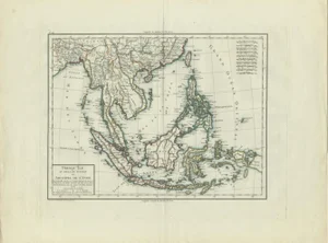 Tardieu Map of Southeast Asia, 1797