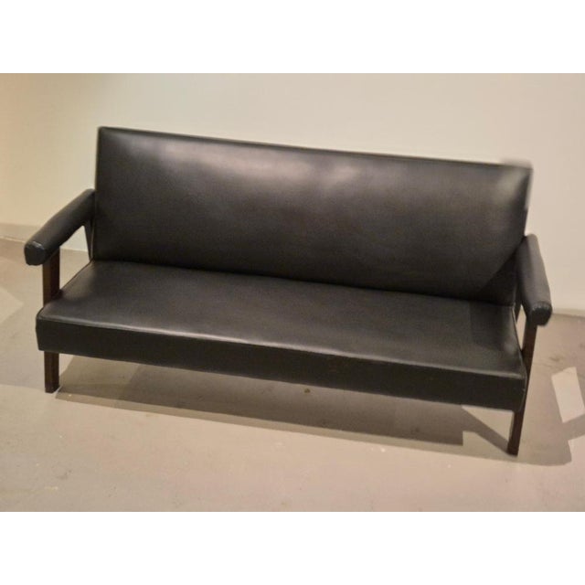 1950s Mid-Century Modern Chandigarh SI-41-B Sofa by Peter Jeanneret, 1950s For Sale - Image 5 of 14