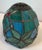 Mid-Century Modern Vintage Petite Stained Glass Lamp Shade For Sale - Image 3 of 7