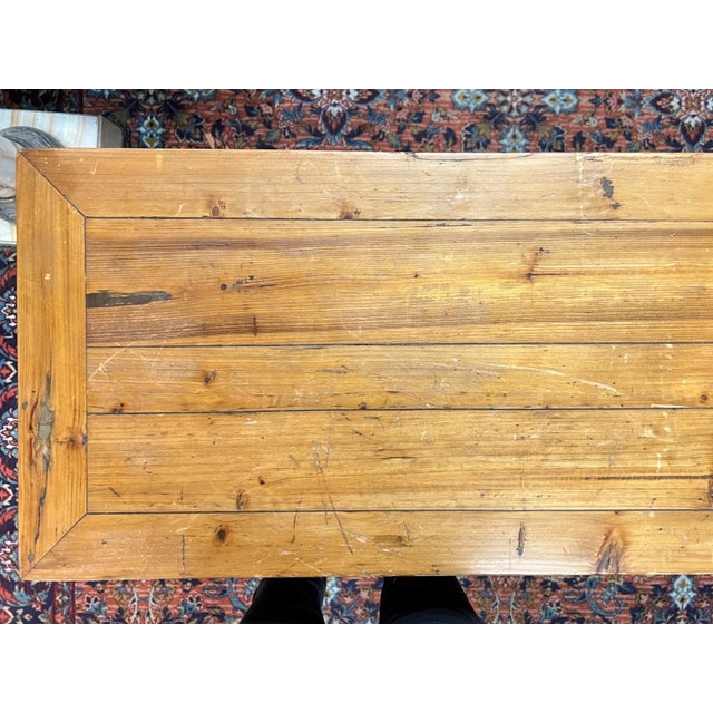 Brown Antique Chinese Gilt Pine Altar / Console Table For Sale - Image 8 of 13
