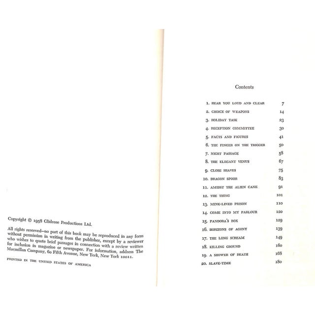 FLEMING, Ian [256] pp. The Macmillan Company 1966 8 1/2" x 5 3/4" Jacket design/ Jerome Kuhl