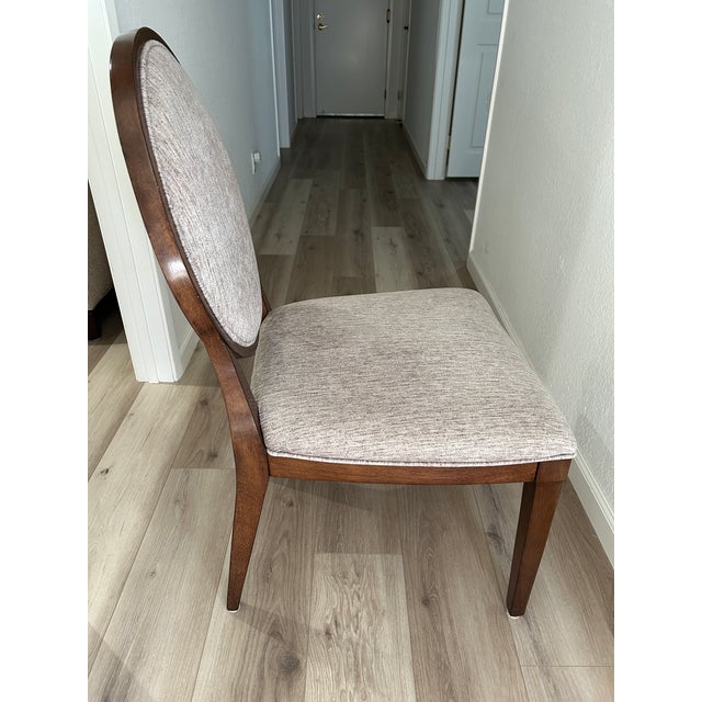 Bernhardt Bernhardt Furniture Oval Back Upholstered Desk Chair For Sale - Image 4 of 9
