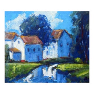 Sutter Creek - Modern Oil Painting Landscape For Sale