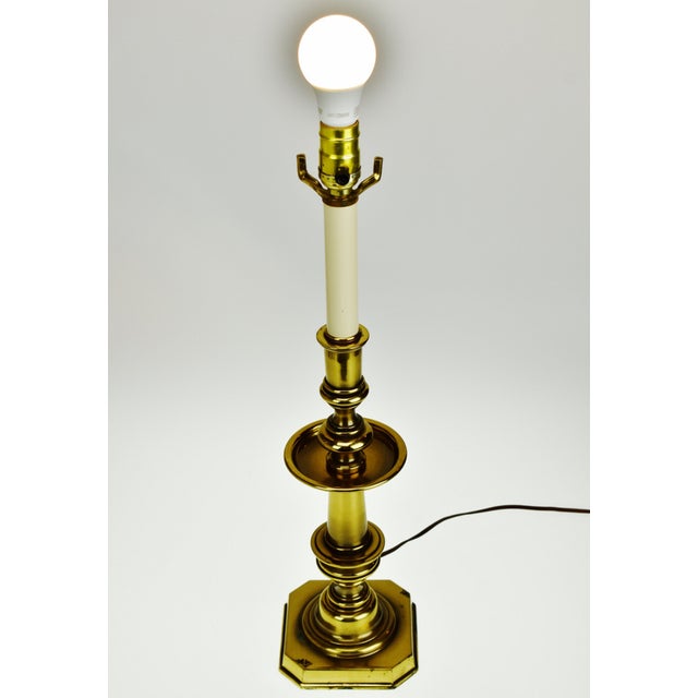 Vintage Brass Stiffel Candlestick Table Lamp Chairish