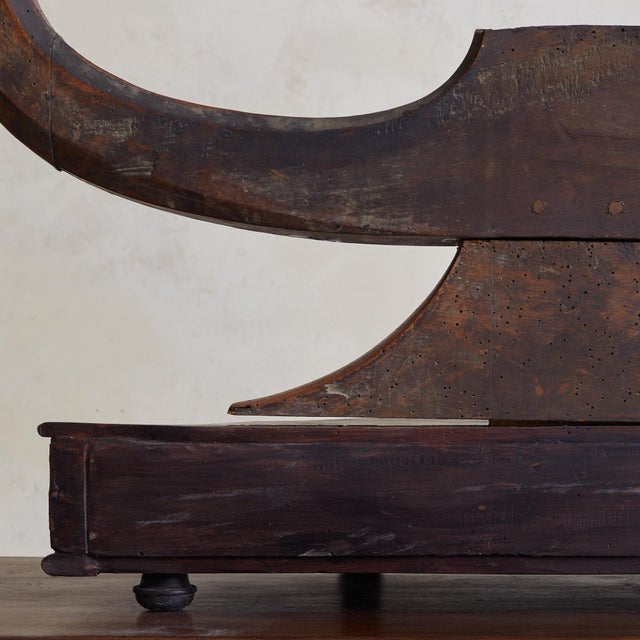 Antique Walnut Vanity Mirror, Italy 19th Century For Sale - Image 12 of 12