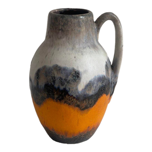 Glazed Ceramic Jug Vase, C. 1970s