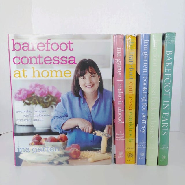 Ina Garten Barefoot Contessa Lot of 6 Cook Books Published by Clarkson Potter Publishers, New York Includes: the barefoot...