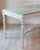 Wood Swedish 1920s Painted Center Table with Green Marble Top For Sale - Image 7 of 12