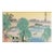Small Vintage Japanese Lakeside Landscape Woodblock Print For Sale
