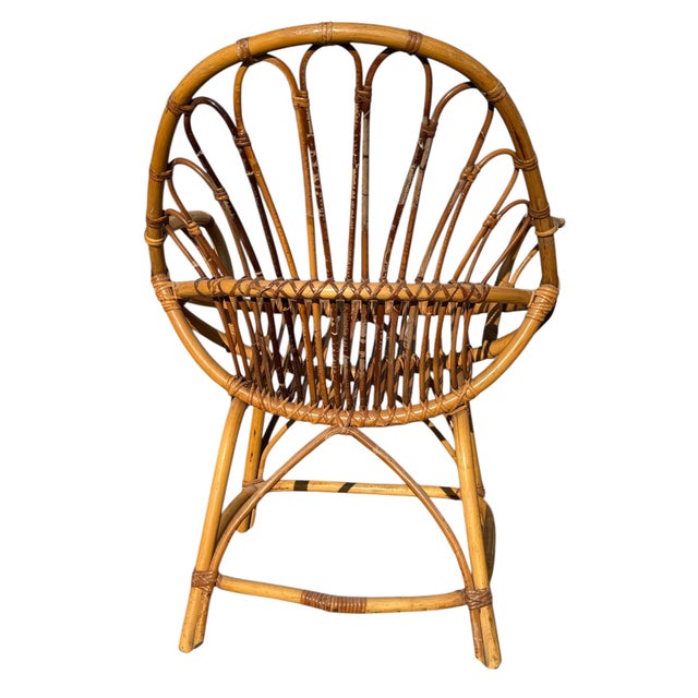 Rattan Armchairs, France, 1960s, Set of 8 For Sale - Image 10 of 13