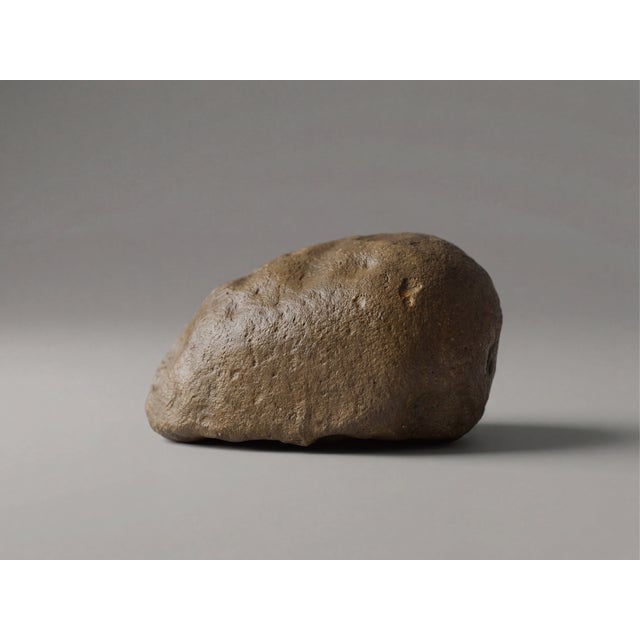 2020s Sculptural Crystal Vase With Natural Stone – One of a Kind Coffee Table Art For Sale - Image 5 of 8