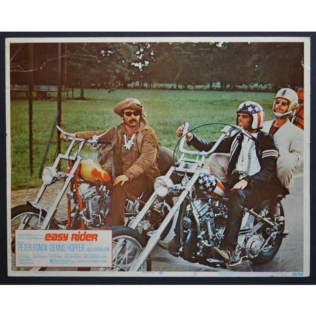 Original american lobby card of the movie „easy rider“ usa 1969 director: dennis hopper actors/stars: dennis hopper, peter...