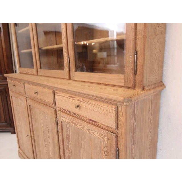 Large Pine Display Cabinet, 1930s For Sale - Image 16 of 18