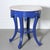 1990s Draped and Tasseled Yves Klien Blue Travertine Top Table For Sale In Tampa - Image 6 of 6