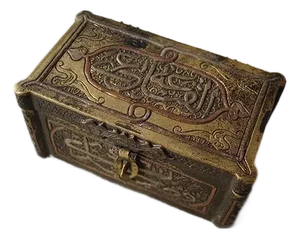1920s Egyptian Vintage Brass Box - Cairoware