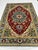 Persian Red Heriz Hand-Knotted Wool Rug - 8'6" X 6'9" For Sale - Image 3 of 13