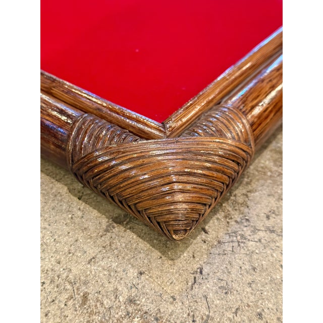 Mid-Century Modern Bamboo Tray, Italy 70s For Sale - Image 3 of 5