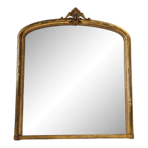 Regence Style Carved Giltwood and Gesso Extra Large Mirror, Circa 1860