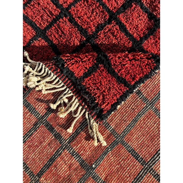 Luxe Berber Moroccan Rug, 1990 For Sale - Image 9 of 11