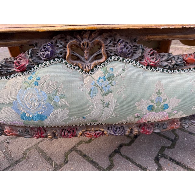 1950 French Louis XVI Mahogany Marble Coffee Table - 1 Pc For Sale - Image 9 of 12
