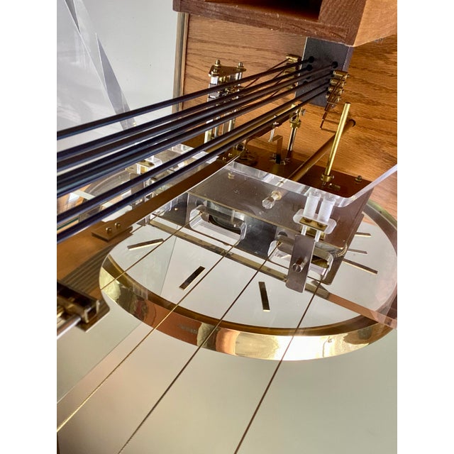 Howard Miller Mid Century Modern George Nelson Floor Clock for Howard Miller For Sale - Image 4 of 11