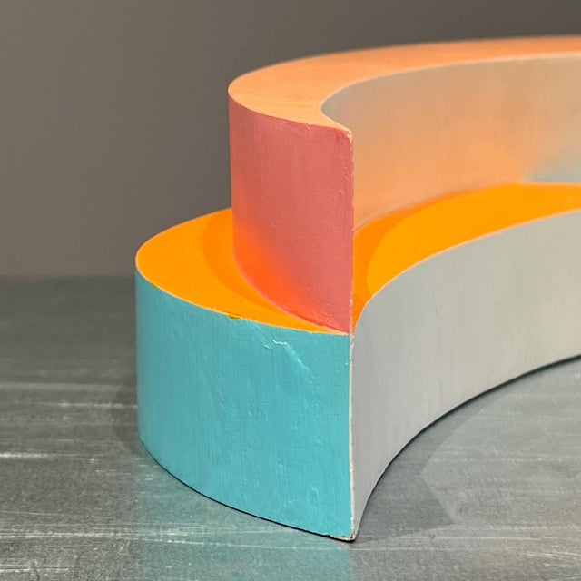 Contemporary Govert Heikoop, Dutch Postmodern Sculpture, Painted Plywood, 1986 For Sale - Image 3 of 9