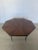 Inlaid Hexagonal Wooden Table with Tubular Metal Base, 1960s For Sale - Image 4 of 8
