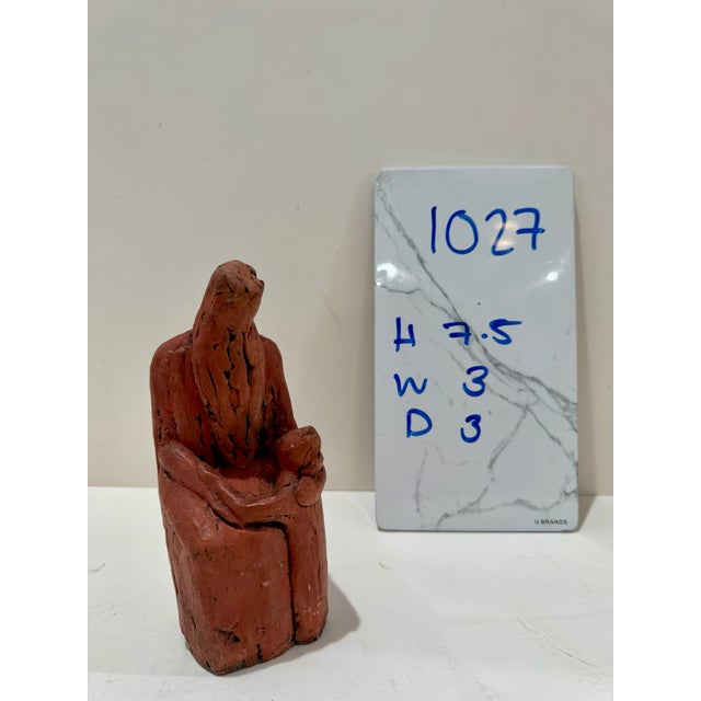 Terra Cotta 1960s Larry Mohr Terracotta Mother and Child FIgural Sculpture Signed From Artist Estate For Sale - Image 8 of 8