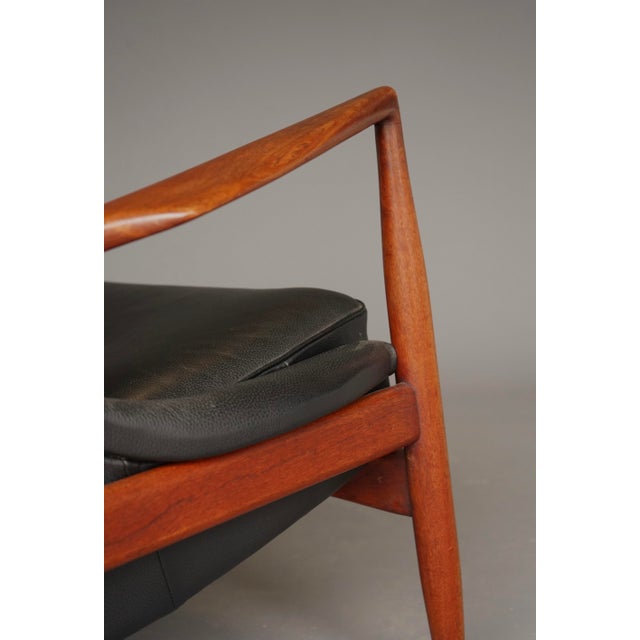 Seal Easy Chair in Leather and Teak by Ib Kofod-Larsen for OPE, Sweden, 1960s For Sale - Image 10 of 18