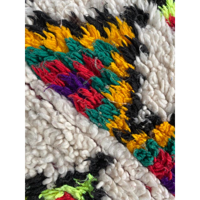 Tan 1980s Moroccan Berber Vintage Azilal Handmade Rug, 3'6 X 7'54 For Sale - Image 8 of 11