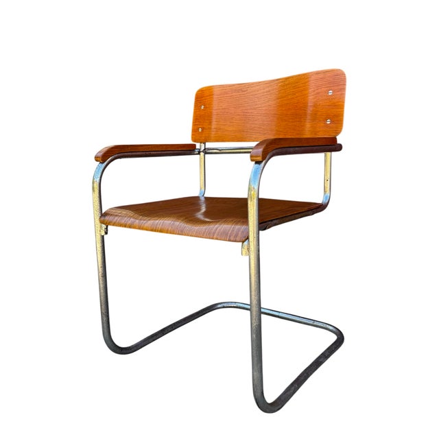 Bauhaus Tubular Armchair B34 attributed to Marcel Breuer, Europe, 1930s For Sale - Image 12 of 12