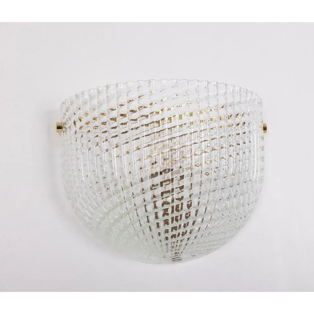Large Murano Glass Wall Sconce in style of Barovier & Toso, Italy, 1970s For Sale - Image 6 of 13