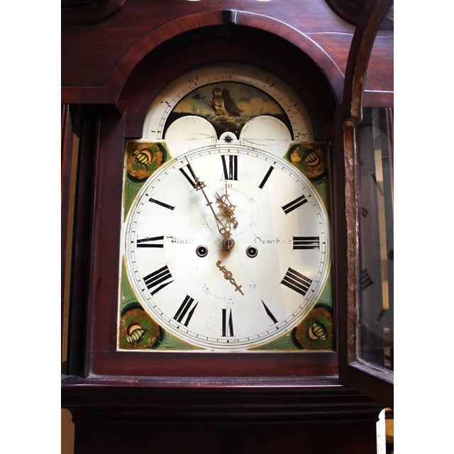 Circa 1830 English Georgian Tall Case Clock For Sale - Image 4 of 12