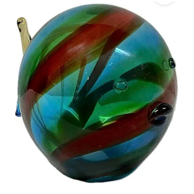 Murano Luigi Mellara Artist Signed Murano Art Glass Vibrant Fish For Sale - Image 4 of 7