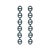 Delicately cascading with the grace of waterfalls under moonlit skies, these sterling silver drop earrings exude a...
